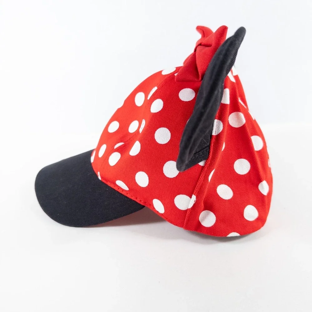 Disney Parks Walt Disney World Hat Youth Minnie Mouse Bow Ears Polka Dot